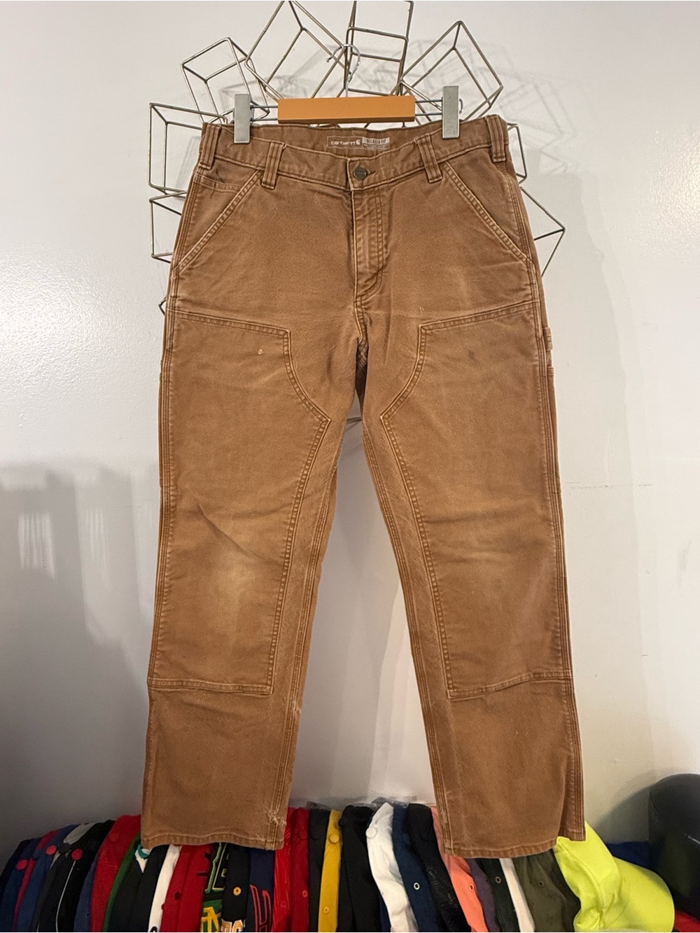 Men carhartt work Pants in Brown